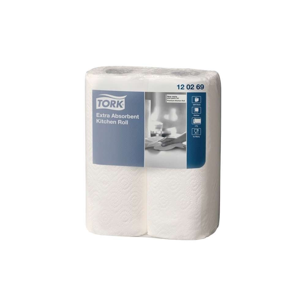 Produktbild för Hushållspapper Tork Extra Plus Premium 2-lagers vit