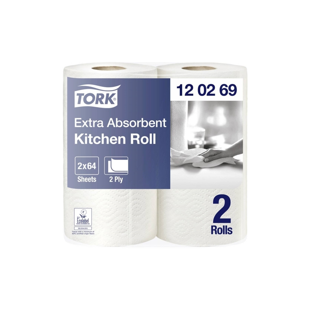 Produktbild för Hushållspapper Tork Extra Plus Premium 2-lagers vit