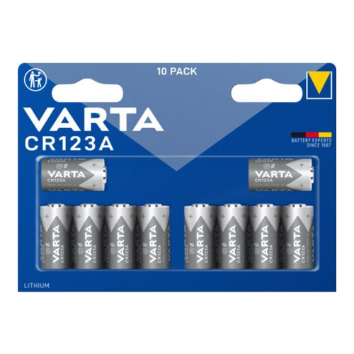 Varta Varta Professional batteri - cylindrisk - 10 x CR123A - primär litium mangan