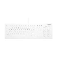 Produktbild för Contour Active Key QuickClean AK-C8112 - tangentbord - medicinsk, hygienisk design - 100% full size - QWERTZ - tysk - vit Inmatningsenhet
