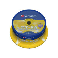 Produktbild för Verbatim - DVD+RW x 25 - 4.7 GB - lagringsmedier