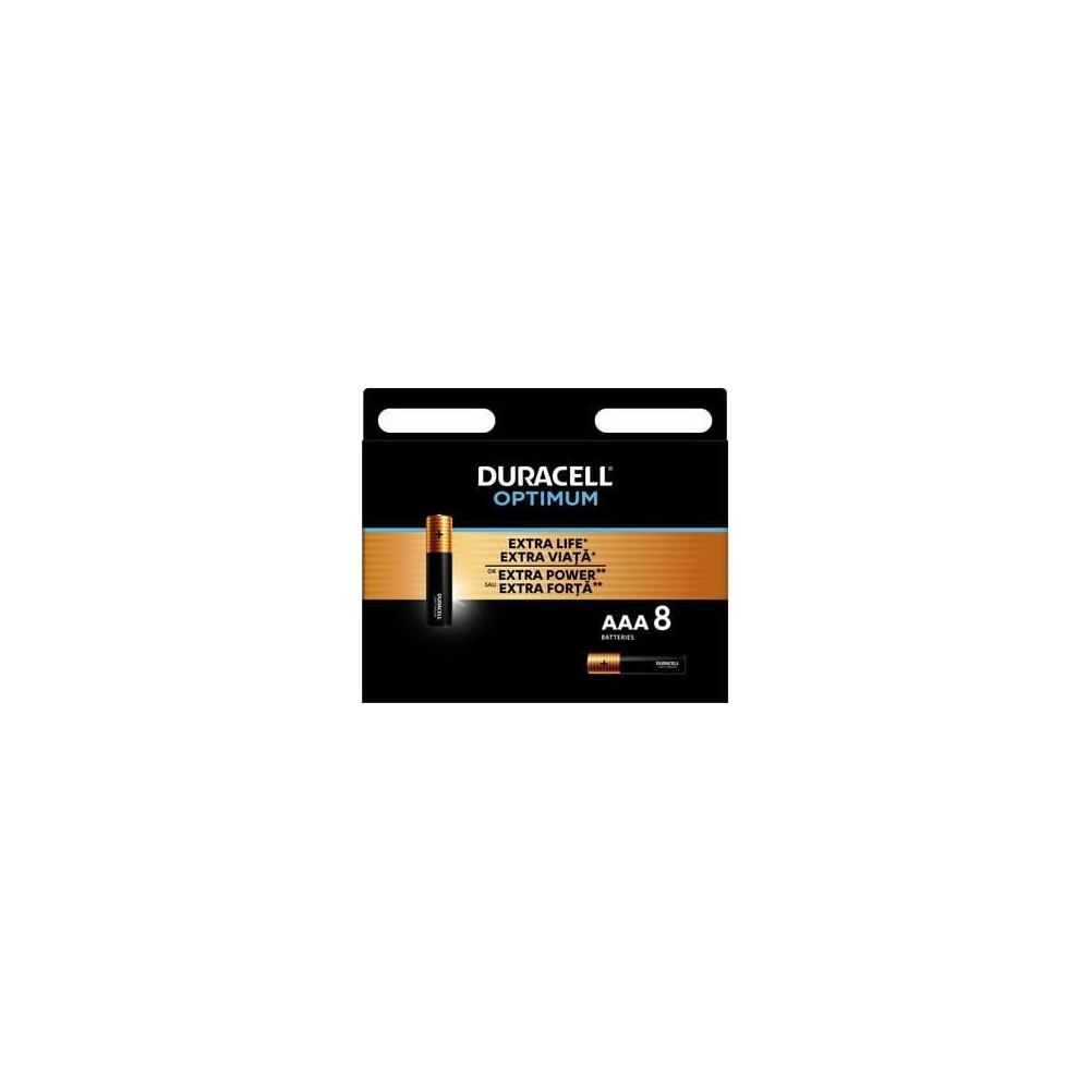 Produktbild för Duracell alkaliska batterier Duracell OPTIMUM AAA 8 st [334|...