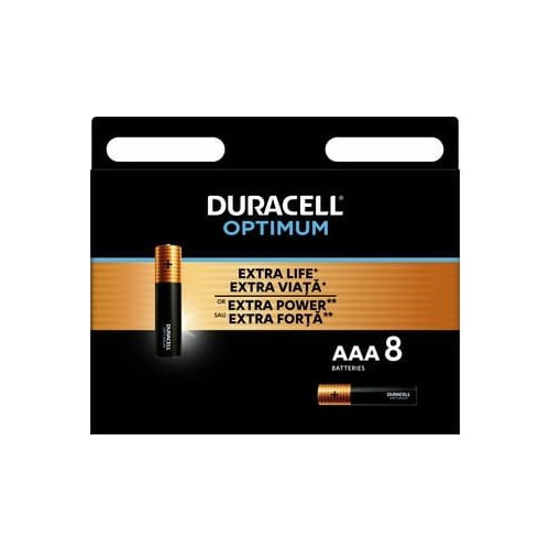 Duracell Duracell alkaliska batterier Duracell OPTIMUM AAA 8 st [334|...
