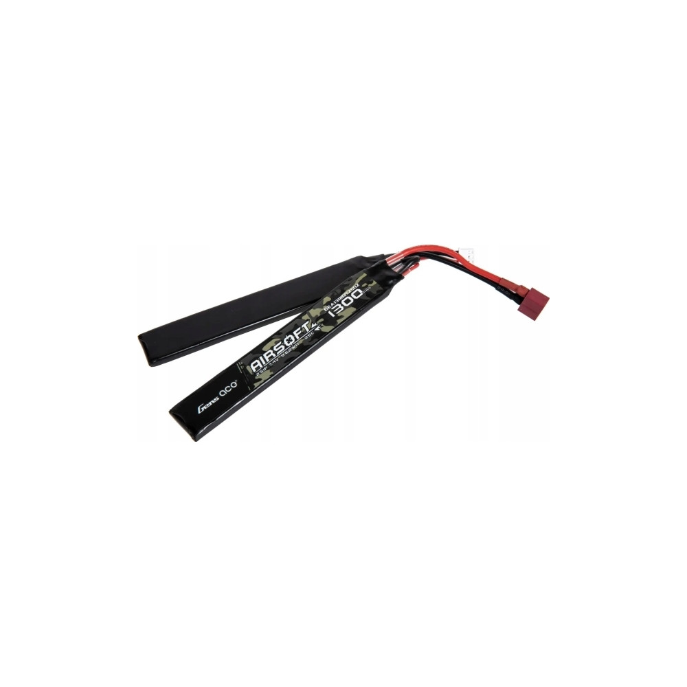 Produktbild för Gens Ace batteri 25C 1300mAh 2S1P 7,4V Saddle Airsoft Gun Li...