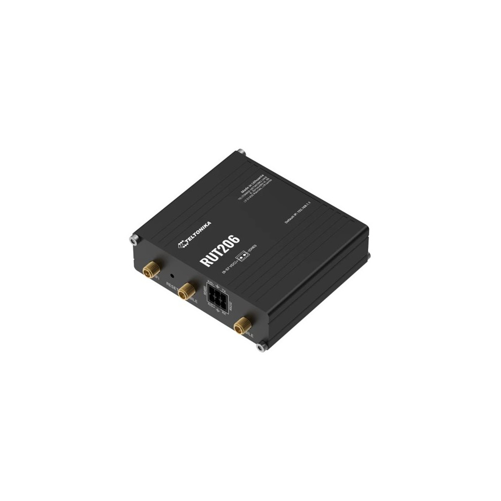 Produktbild för Teltonika RUT206 - trådlös router - WWAN - Wi-Fi - 3G, 4G, 2G - DIN-skenmonterbar, väggmonterbar, bordsmonterbar