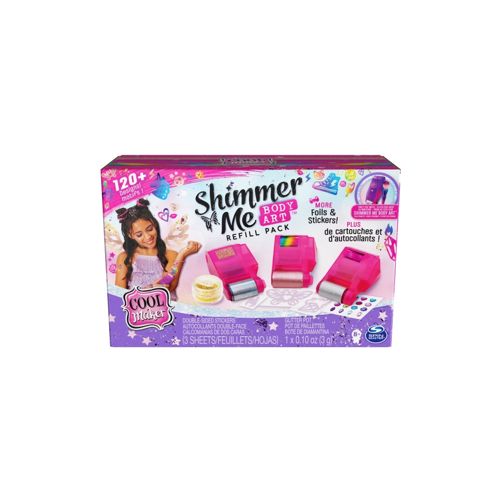 Produktbild för Cool Maker CLM RFL ShimrMeBdyArtRefl ECMX GML, Tatueringsset...