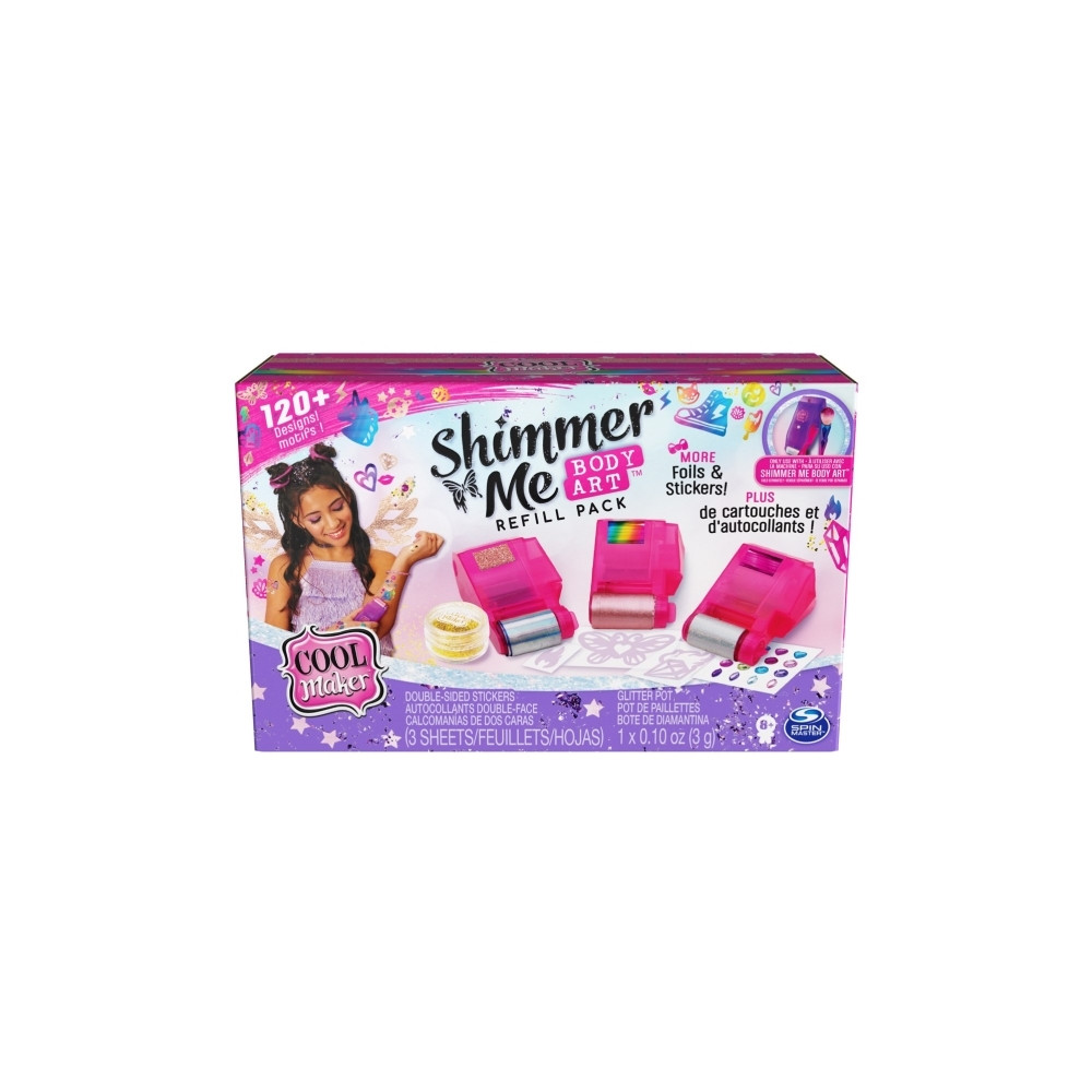 Produktbild för Cool Maker CLM RFL ShimrMeBdyArtRefl ECMX GML, Tatueringsset...