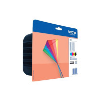 Produktbild för Brother LC223 - 4-pack - svart, gul, cyan, magenta - original - bläckpatron