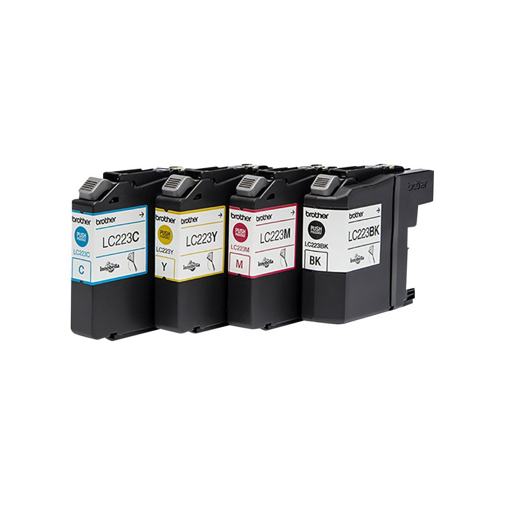 Produktbild för Brother LC223 - 4-pack - svart, gul, cyan, magenta - original - bläckpatron