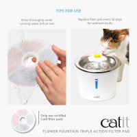 Produktbild för Catit Water Softening Filter Triple Action 2pcs (785.0362) /...