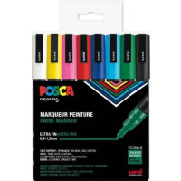 Produktbild för Paintmarker, Uni-Ball POSCA PC-3M, 0,9-1,3 mm, ass. farver,...