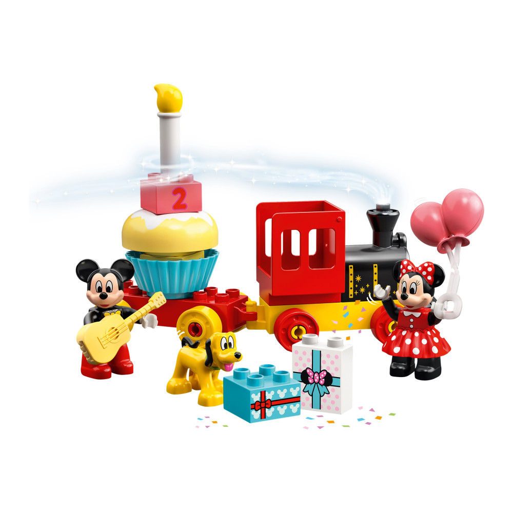 Produktbild för LEGO DUPLO Disney 10941 - Musse och Mimmis födelsedagståg - byggsats