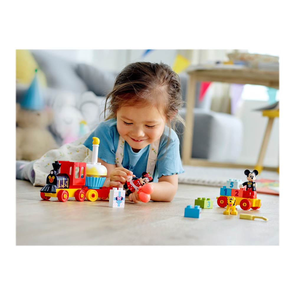 Produktbild för LEGO DUPLO Disney 10941 - Musse och Mimmis födelsedagståg - byggsats