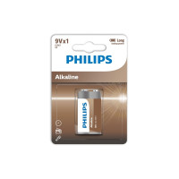 Produktbild för PHILIPS batteriteknik alkaliskt 9V 1-pack