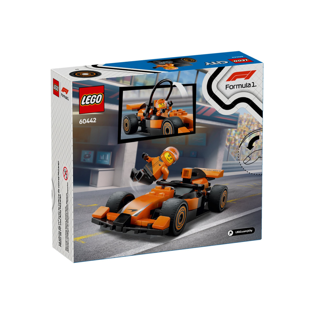 Produktbild för LEGO City 60442 - F1-förare med McLaren-racerbils - byggsats