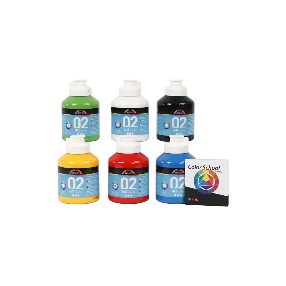 Produktbild för Akrylfärg 32132 A-Color 500 ml ass. färger