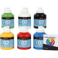 Produktbild för Akrylfärg 32132 A-Color 500 ml ass. färger