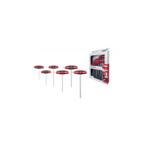 Wiha Wiha 334DS K6, Insexnyckel med T-handtag, Metrisk, 6 styck,...