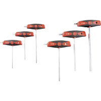 Produktbild för Wiha 334DS K6, Insexnyckel med T-handtag, Metrisk, 6 styck,...