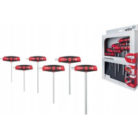 Produktbild för Wiha 334DS K6, Insexnyckel med T-handtag, Metrisk, 6 styck,...