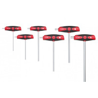 Produktbild för Wiha 334DS K6, Insexnyckel med T-handtag, Metrisk, 6 styck,...