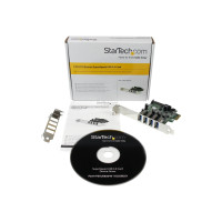 Produktbild för Startech PCI Express PCIe SuperSpeed USB 3.0-kontrollerkortadapter med 4 portar och UASP - SATA-ström - USB-adapter - PCI Express x1 - USB 3.0 x 4