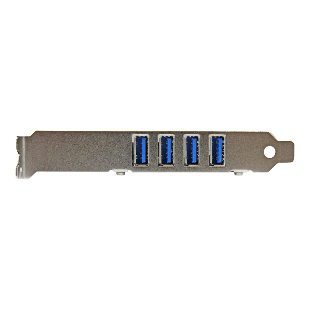 Produktbild för Startech PCI Express PCIe SuperSpeed USB 3.0-kontrollerkortadapter med 4 portar och UASP - SATA-ström - USB-adapter - PCI Express x1 - USB 3.0 x 4