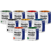 Produktbild för Maskin lack svart, blank 20, 0,75 L