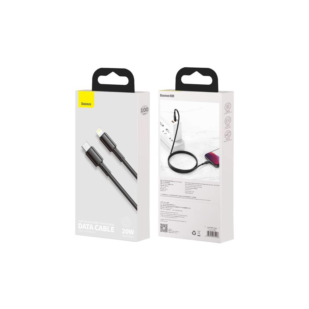 Produktbild för Baseus CATLGD-01, 1 m, Lightning, USB C, Hankontakt, Hankont...