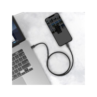 Produktbild för Baseus CATLGD-01, 1 m, Lightning, USB C, Hankontakt, Hankont...