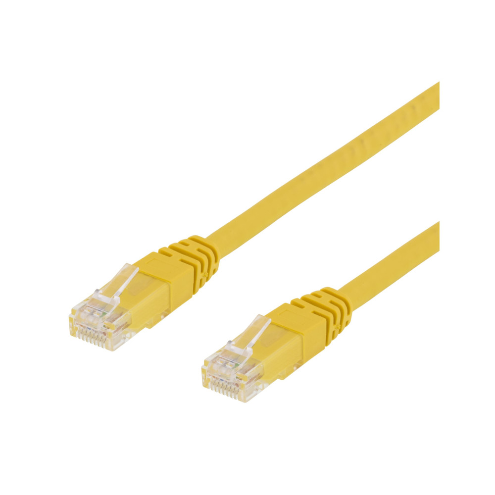 Produktbild för DELTACO patch-kabel - 1 m - gul
