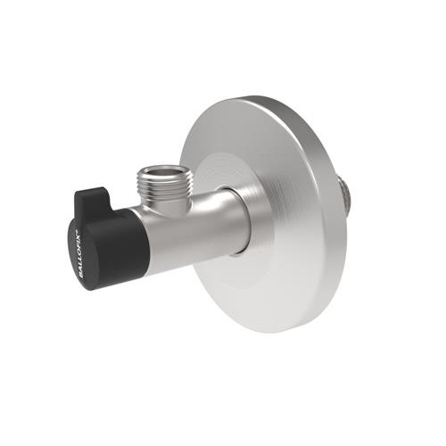 BROEN BROEN Ballofix rostfri vinkelventil 1/2" x 3/8" med Ø77 mm r...
