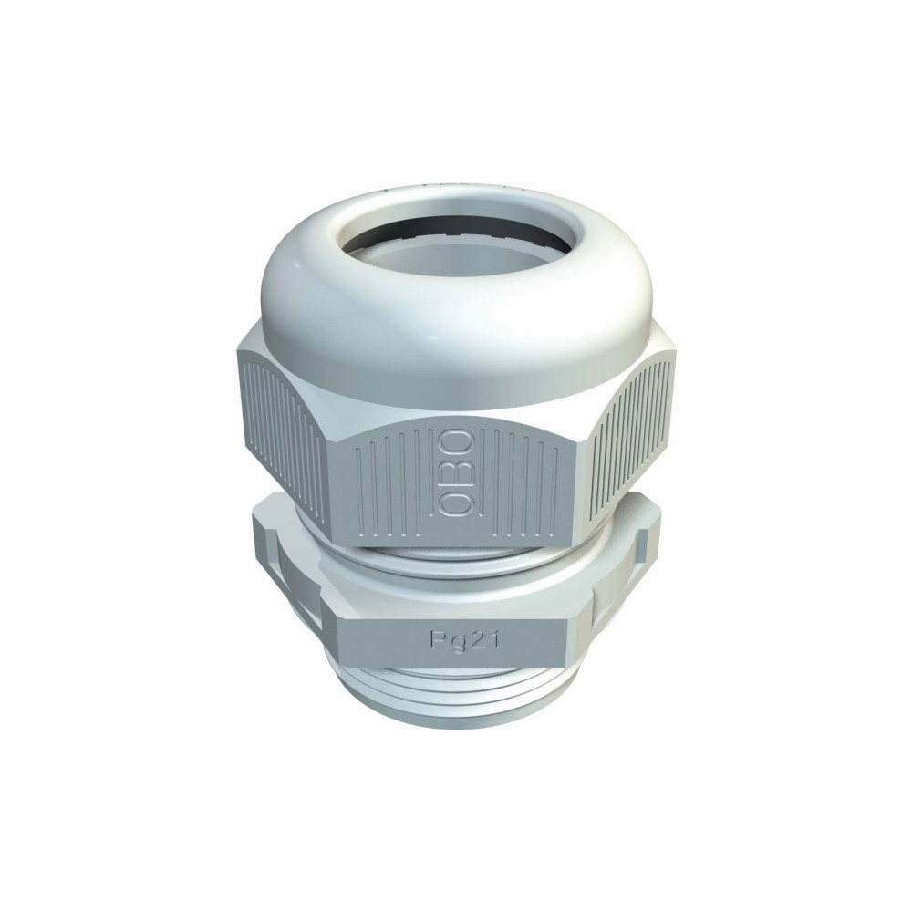Produktbild för OBO Bettermann 2024748 kabelgenomföring 1,5 mm plast PA ljus...