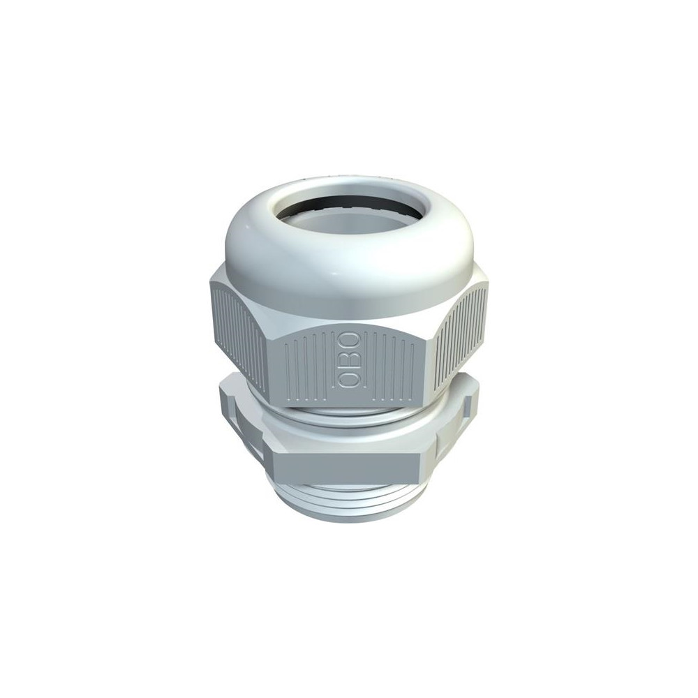 Produktbild för OBO Bettermann 2024748 kabelgenomföring 1,5 mm plast PA ljus...