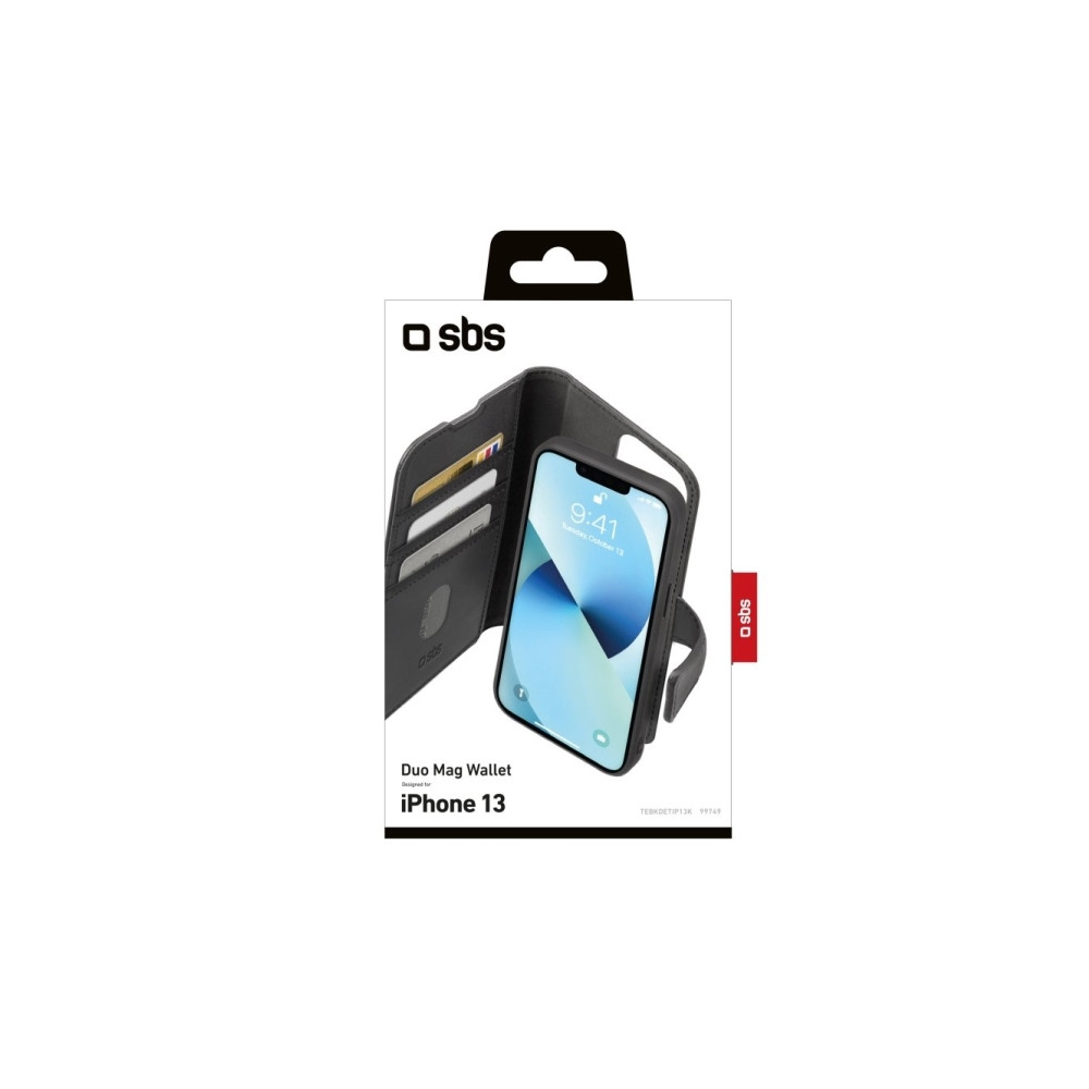 Produktbild för SBS TEBKDETIP13K, Folio, Apple, iPhone 13, 15,5 cm (6.1"), S...