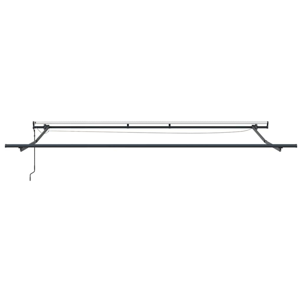 Produktbild för Utdragbar markis Ljusgrå 400 × 350 cm Polyester