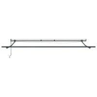 Produktbild för Utdragbar markis Ljusgrå 400 × 350 cm Polyester
