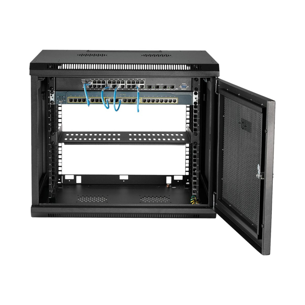 Produktbild för StarTech.com 9U väggmonterat serverrackskåp - upp till 19 tum (48,26 cm) djupt - rackmonteringsskåp - 9U