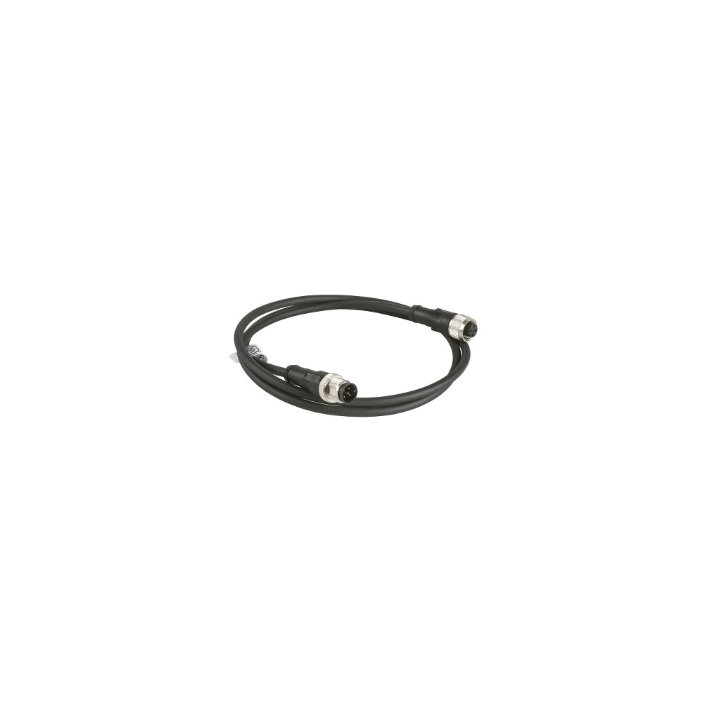 Produktbild för Schneider Electric XZCR1511064D5, 5 m, M12, M12, Hanstik/Hun...