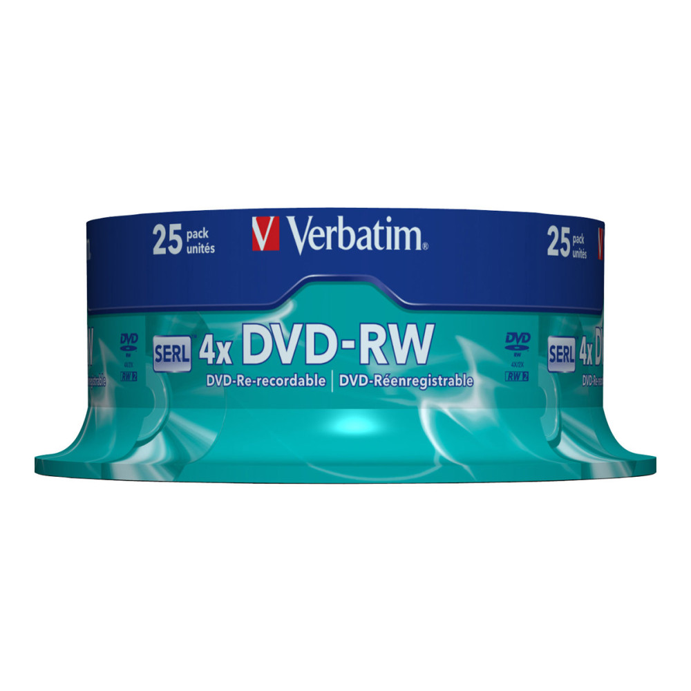Produktbild för Verbatim - DVD-RW x 25 - 4.7 GB - lagringsmedier