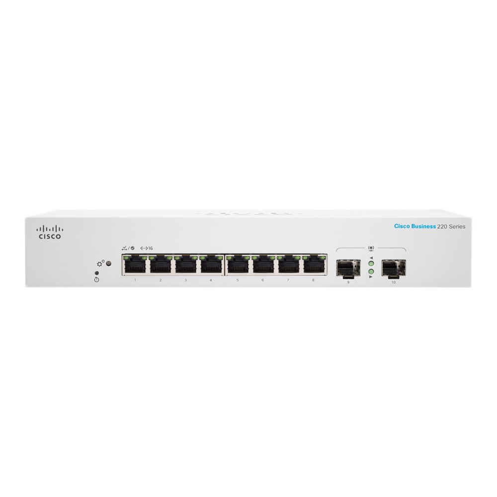 Produktbild för Cisco Business 220 Series CBS220-8T-E-2G - switch - 10 portar - smart - rackmonterbar