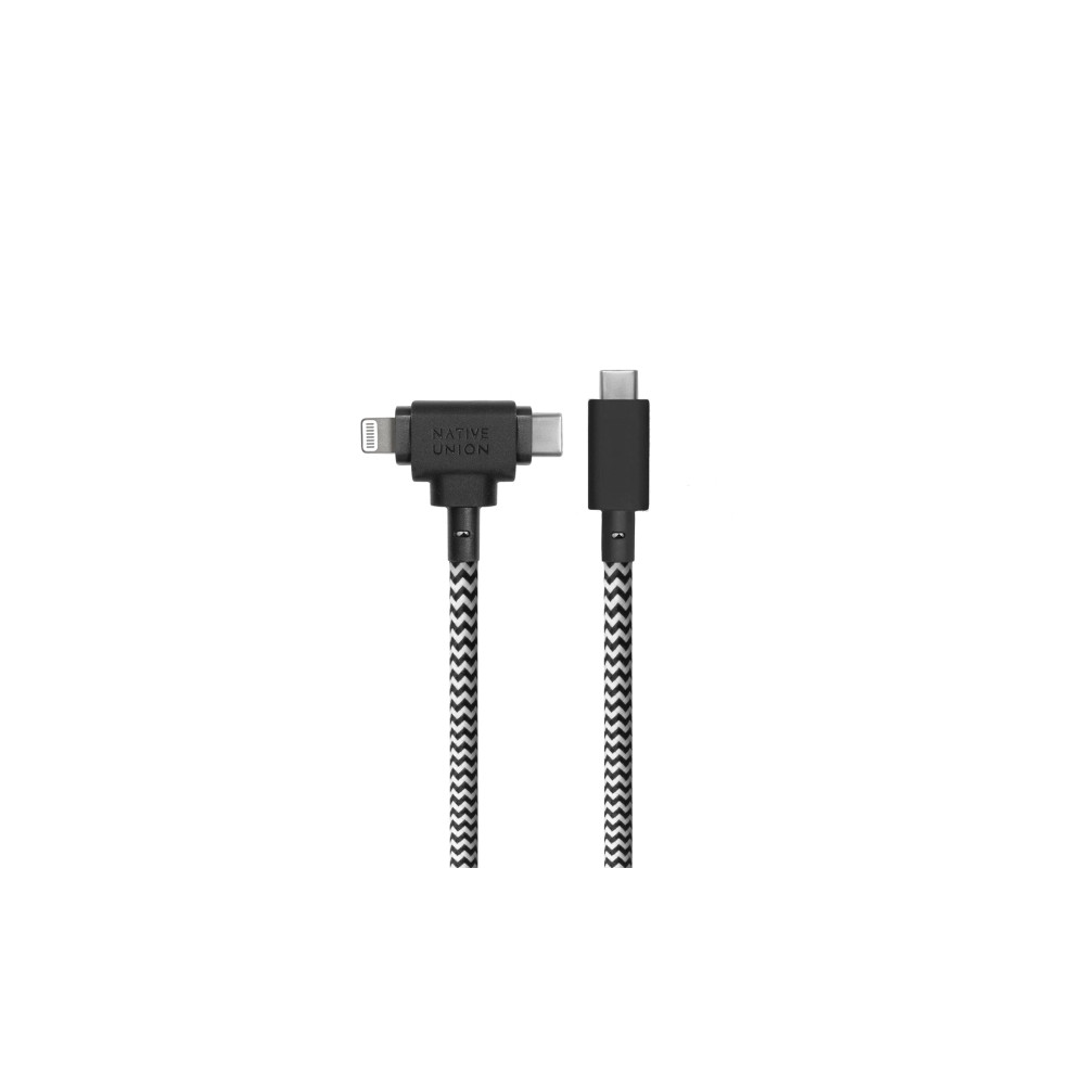 Produktbild för Native Union Belt Duo, Grön, USB C, USB C/Lightning, 1,5 m,...