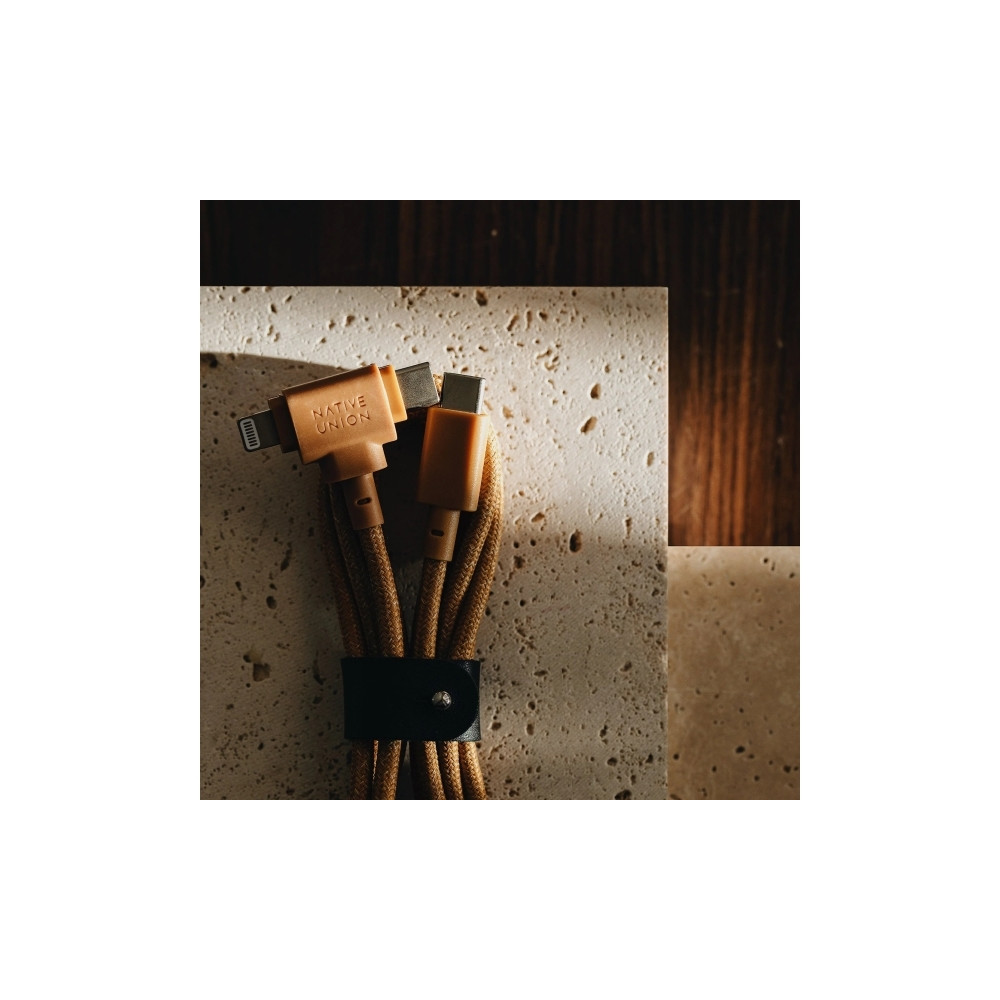 Produktbild för Native Union Belt Duo, Grön, USB C, USB C/Lightning, 1,5 m,...