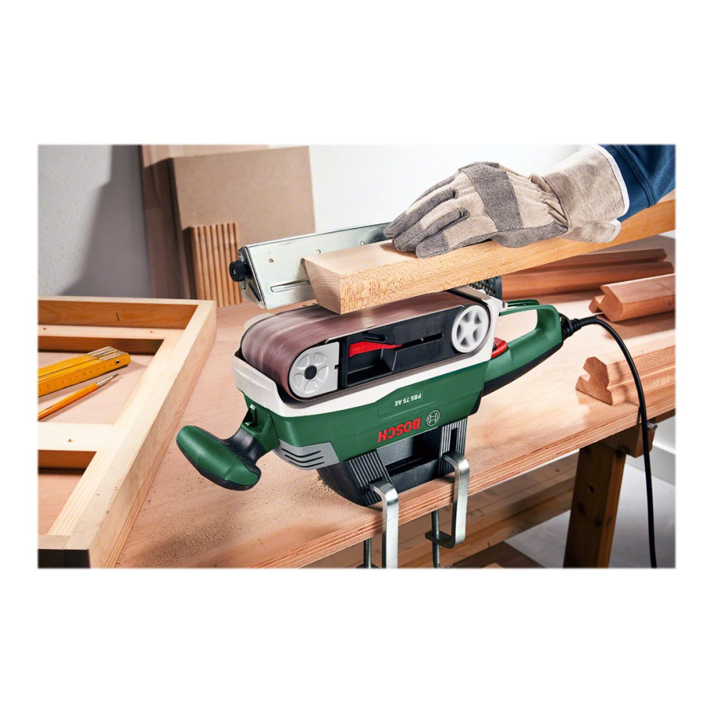 Produktbild för Bosch PBS 75 AE Set bandslipmaskin - 750 W - 75 x 533 mm