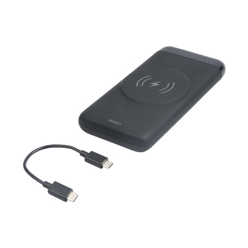 Deltaco DELTACO trådlös powerbank - med magnet - Li-pol - USB-C, USB - 20 Watt