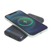 Produktbild för DELTACO trådlös powerbank - med magnet - Li-pol - USB-C, USB - 20 Watt