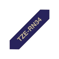 Produktbild för Brother TZe-RN34 - bandtejp - 1 kassett(er) - Rulle (1,2 cm x 4 m)
