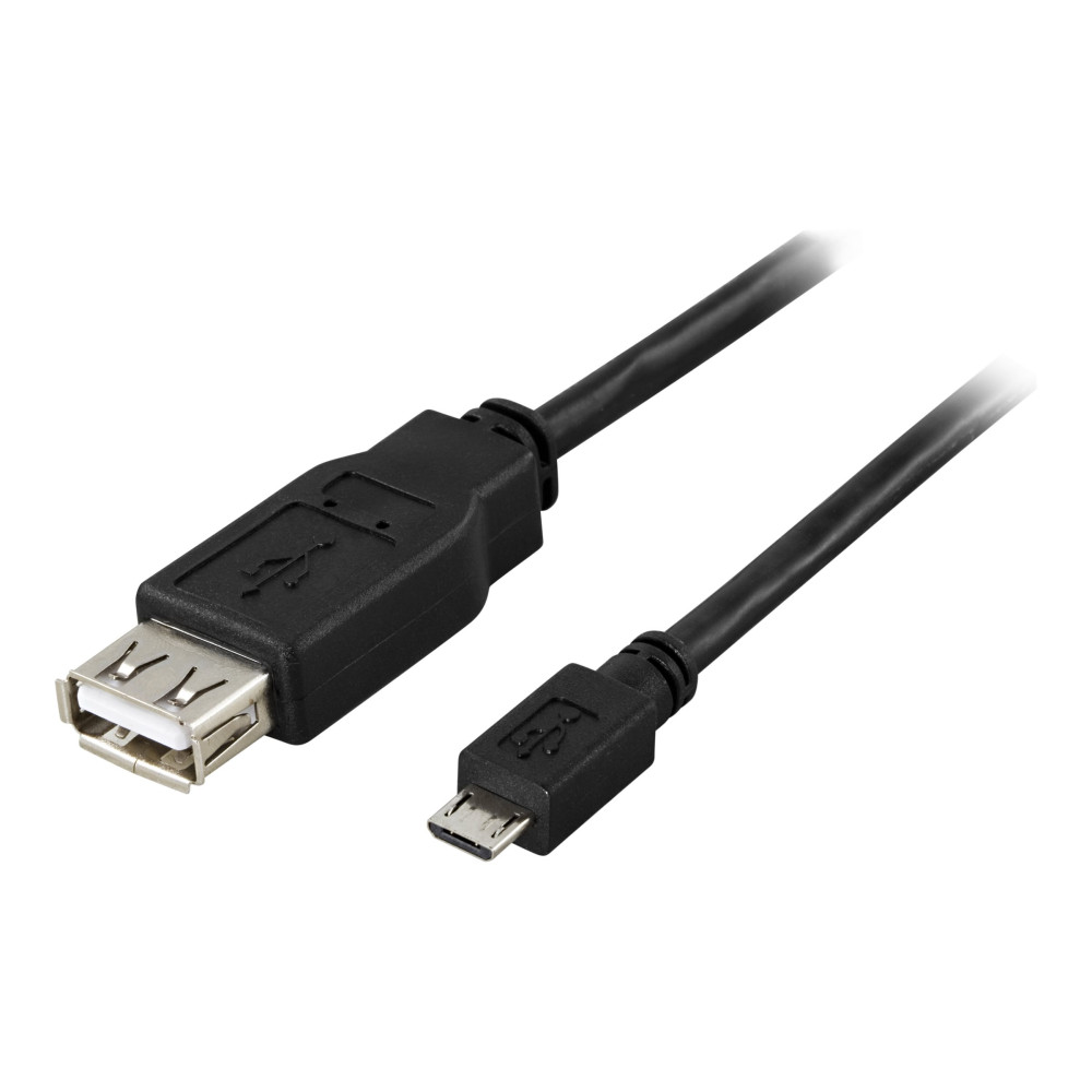 Produktbild för DELTACO - USB-adapter - USB till mikro-USB typ B - 20 cm