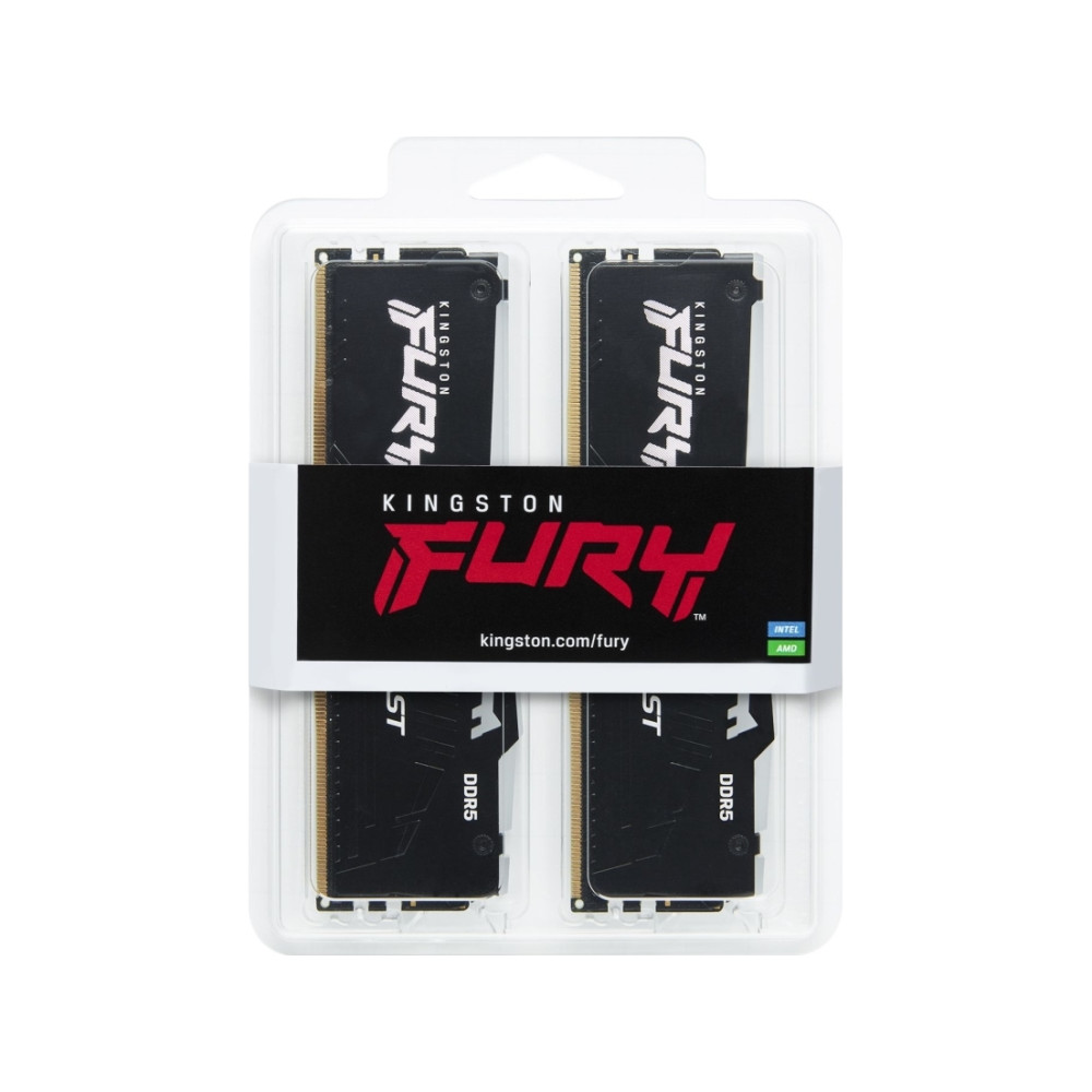 Produktbild för Kingston FURY Beast RGB - DDR5 - sats - 16 GB: 2 x 8 GB - DIMM 288-pin / PC5-44800 - ej buffrad