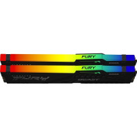 Produktbild för Kingston FURY Beast RGB - DDR5 - sats - 16 GB: 2 x 8 GB - DIMM 288-pin / PC5-44800 - ej buffrad